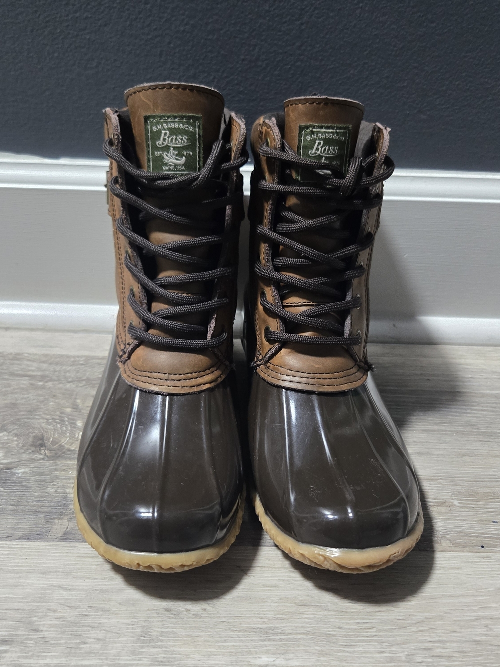 G.H. Bass & Co. Women's Harlequin Waterproof Duck Boots 8